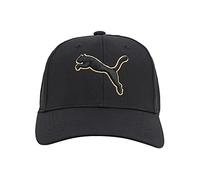 PUMA Unisex's Evercat Dillon Stretch Fit Cap Baseball, Black/Gold, X-Large