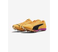 Puma evoSpeed Forte Nitro Elite Running Spikes Orange Sprint Athletics PB Shoes