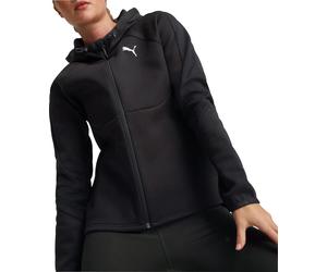 Puma EvoStripe Full Zip Womens Training Hoody Black Gym Hooded Performance