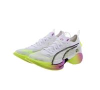 Puma Fast Art Nitro Elite 2 EKIDEN GLOW Men's Running Shoes, WH/PRMG-YE, 26.0 cm
