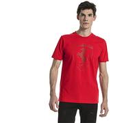 PUMA Ferrari Men's Big Shield Tee Rosso Corsa L