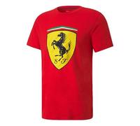 PUMA Ferrari Race Big Shieldtee+ Printing Short Sleeve Racing Red T-Shirt 597956-01 S