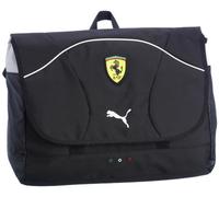 Puma Ferrari Replica Shoulder Bag 31 x 12 cm, Unisex, 070040 02, black-white-black, 42x31x12 cm