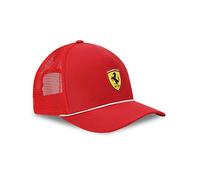 PUMA Ferrari Sportswear Race Trucker Cap Men's Polyester Logo Plain One Size