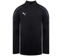Puma Men Final Training 1/4 Zip Top Track Jacket - Black/Asphalt, Small