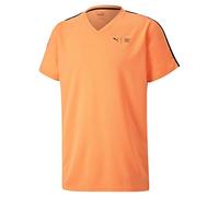 PUMA First Mile Ss Tee T-Shirt - Fizzy Orange, Small