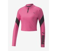 Puma Fit Eversculpt Half Zip Sweatshirt Pink Black Women - XL