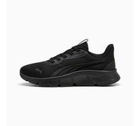 PUMA Flexfocus Lite Modern Running Shoes Youth, Black/Flat Dark Grey, size 3.5