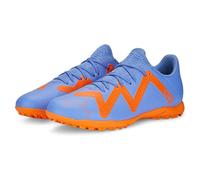 PUMA Men's Future Play TT Soccer Shoe, Blue Glimmer White-Ultra Orange, 12 UK
