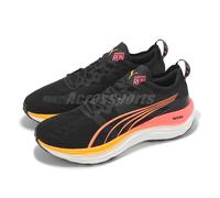 Puma ForeverRun Nitro Black Sunstream Sunset Men Road Running Shoes 377757-24