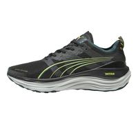 Puma ForeverRun Nitro WTR, Unisex Adult Running Shoes, Black-Malachite-Yellow Burst, 44 EU, Puma Black Malachite Yellow Burst, 9.5 UK