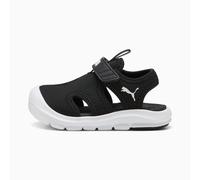 PUMA Fun Racer Sandals Toddler, Black/White, size 9