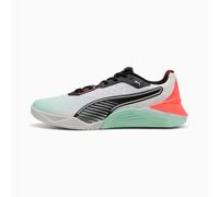 PUMA Fuse 4.0 Sneakers Unisex, White/Mint Melt/Glowing Red, size 10.5