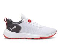 PUMA Fusion Crush Sport Golf Shoes Men, White/Dark Coal, size 8
