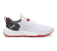 PUMA Fusion Crush Sport Golf Shoes Men, White/Dark Coal, size 10