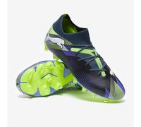 PUMA Unisex Future 7 Match FG/AG Soccer Shoe, Gray Skies White-Fizzy Apple, 11 UK