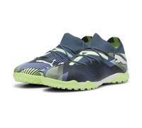 PUMA Unisex Adults Future 7 Match TT Soccer Shoe, Gray Skies-PUMA White-Fizzy Apple, 9.5 UK