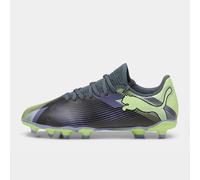 PUMA Future 7 Play FG/AG Football Boots Youth, Grey Skies/Elektro Purple/Fizzy Apple, size 5.5