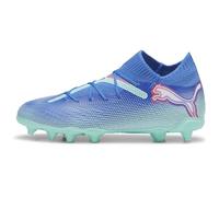 PUMA Future 7 PRO FG/AG JR Soccer Shoe, BLUEMAZING White-Electric Peppermint, 3 UK