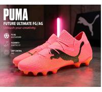 PUMA Future 7 Pro FG/AG Soccer Cleats Sunset Glow Puma Black Sun/Str 46.5