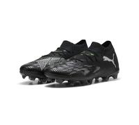 PUMA Unisex Future 8 Match FG/AG Soccer Shoe, Black Silver-Fluo Green, 8 UK