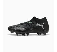 PUMA Future 8 Match FG/AG Football Boots Unisex, Black/Cool Light Grey/Green, size 8.5