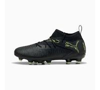 PUMA Future 8 Match FG/AG Football Boots Youth, Black/Fizzy Light/Green Terrain, size 3