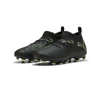 PUMA Future 8 Match FG/AG JR Soccer Shoe, Black-Fizzy Light-Green Terrain, 4 UK