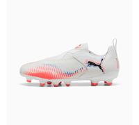 PUMA Future 8 Match FG/AG Laceless Football Boots Youth, White/Black/Glowing Red, size 3.5