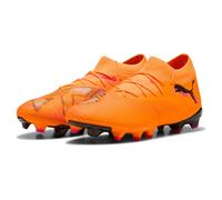 PUMA Women's Future 8 Match Firm Ground/Artifical Ground Football Boots, Heat Fire-PUMA Black-Ravish, 5 UK
