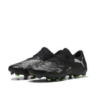 PUMA Unisex Future 8 Match Low FG/AG Soccer Shoe, Black Silver-Fluo Green, 7.5 UK