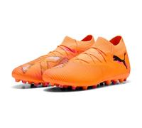 PUMA Unisex Future 8 Match MG Soccer Shoe, Heat FIRE Black-Ravish, 10 UK