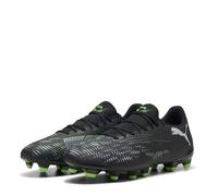 PUMA Unisex Future 8 Play FG/AG Soccer Shoe, Black Silver-Fluo Green, 8.5 UK