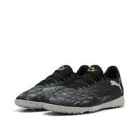 PUMA Unisex Future 8 Play TT Soccer Shoe, Black Silver-Fluo Green, 9 UK