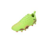 PUMA Future 8 Play FG/AG JR Soccer Shoe, Yellow Alert Black-Sun Struck, 1.5 UK