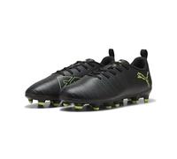 PUMA Future 8 Play FG/AG JR Soccer Shoe, Black-Fizzy Light-Green Terrain, 3.5 UK