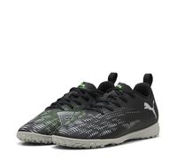 PUMA Future 8 Play TT JR Soccer Shoe, Black Silver-Fluo Green, 5 UK