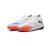 PUMA Unisex Future 8 PRO CAGE Soccer Shoe, White Black-Glowing RED, 8 UK