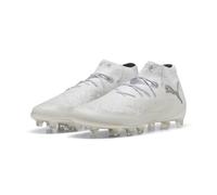 PUMA Future 8 Ultimate Ag Football Boots Unisex, White/Matte Silver, size 7.5