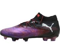 PUMA Future 8 Ultimate FG Soccer Cleats | Unlimited Pack, Black/White/Glowing Red, 5