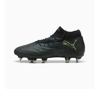 PUMA Future 8 Ultimate MxSG Football Boots Unisex, Black/Fizzy Light/Green Terrain, size 7.5