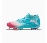 PUMA Future 8 Ultimate Re-Charge FG Football Boots Unisex, Hero Blue/White/Sunset Pink, size 9.5