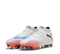 Puma Future 8 Ultimate Womens Firm Ground Football Boots White/Black/Red 8 UK