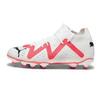 Puma Childrens Unisex FUTURE MATCH FG/AG Football Boots - White Textile - Size UK 12 Kids