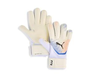 PUMA Future Match Negative Cut Unisex Goalkeeper Gloves, White-Red-Ultra Blue AH25, 11