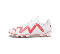 PUMA Future Play FG/AG JR Soccer Shoe, White-FIRE Orchid, 11 UK