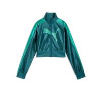 Puma FUTURE.PUMA.ARCHIVE T7Slim Cropped Track Jacket Tracksuit Top green XS