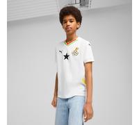 PUMA Ghana 2025 Home Jersey Youth, White/Pelé Yellow, size 5-6 Youth