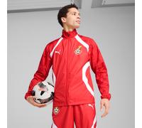PUMA Ghana Pre-Match Woven Jacket Men, Red/White, size Small