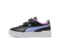 Puma Girls Carina 3.0 Hook and Loop Shoes, Puma Black-intense Lavender, 13 Little Kid
